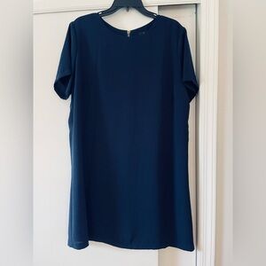 Lulu's Classic Navy Short Sleeve Dress